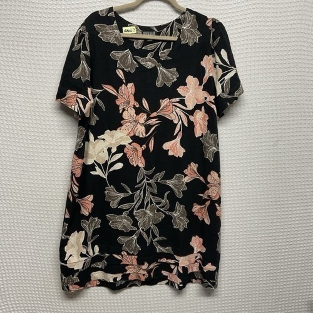 NWOT Nicole Miller Original Floral Tunic Midi Dress Women XL Bangladesh
